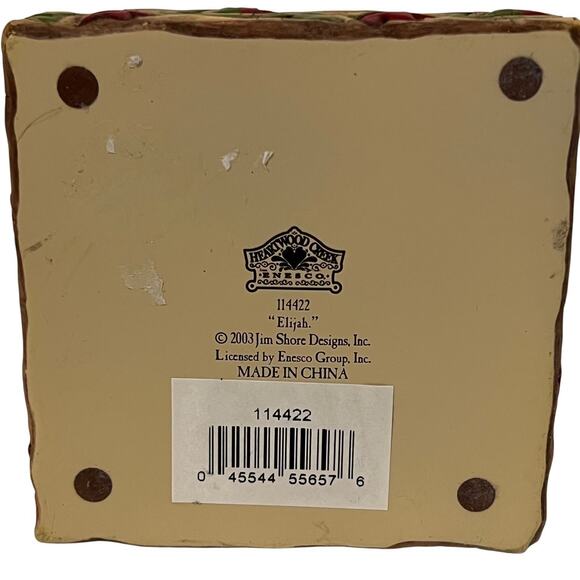 Jim Shore Heartwood Creek Elijah Cat Figurine 5" Multicolor Folk Art 114422 - Picture 6 of 6